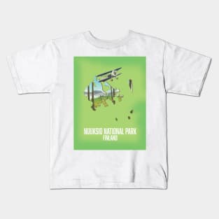 Nuuksio National Park Finland map Kids T-Shirt